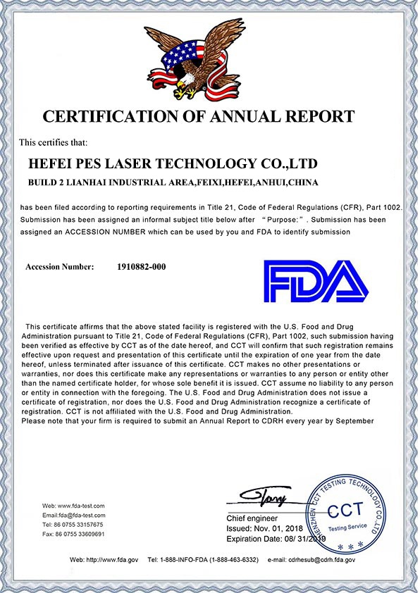 FDA de la máquina de soldadura por láser