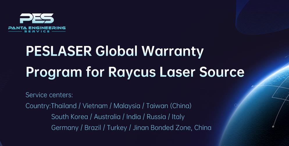 Programa de garantía global PESLASER para fuente láser Raycus